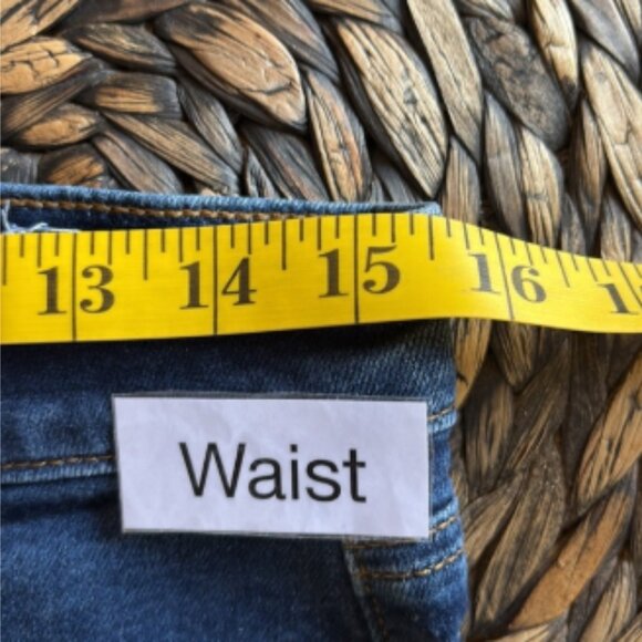 Loft High waist straight cropped raw hem jeans size 8 - Picture 10 of 14